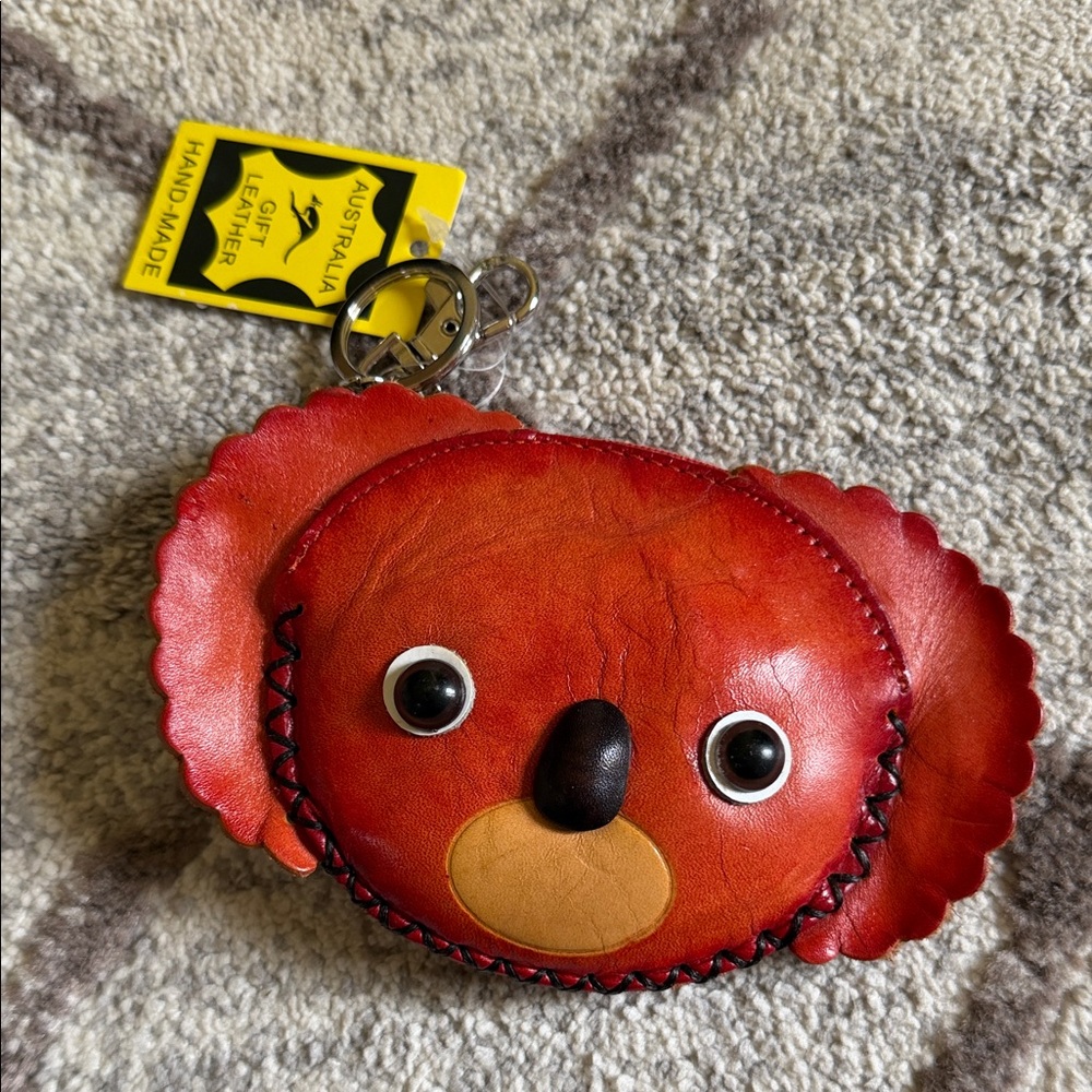 Koala Leather Keychain Coinpurse